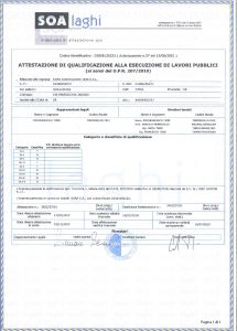 Costruzioni Tieni 1836 | Certificazione SOA Laghi
