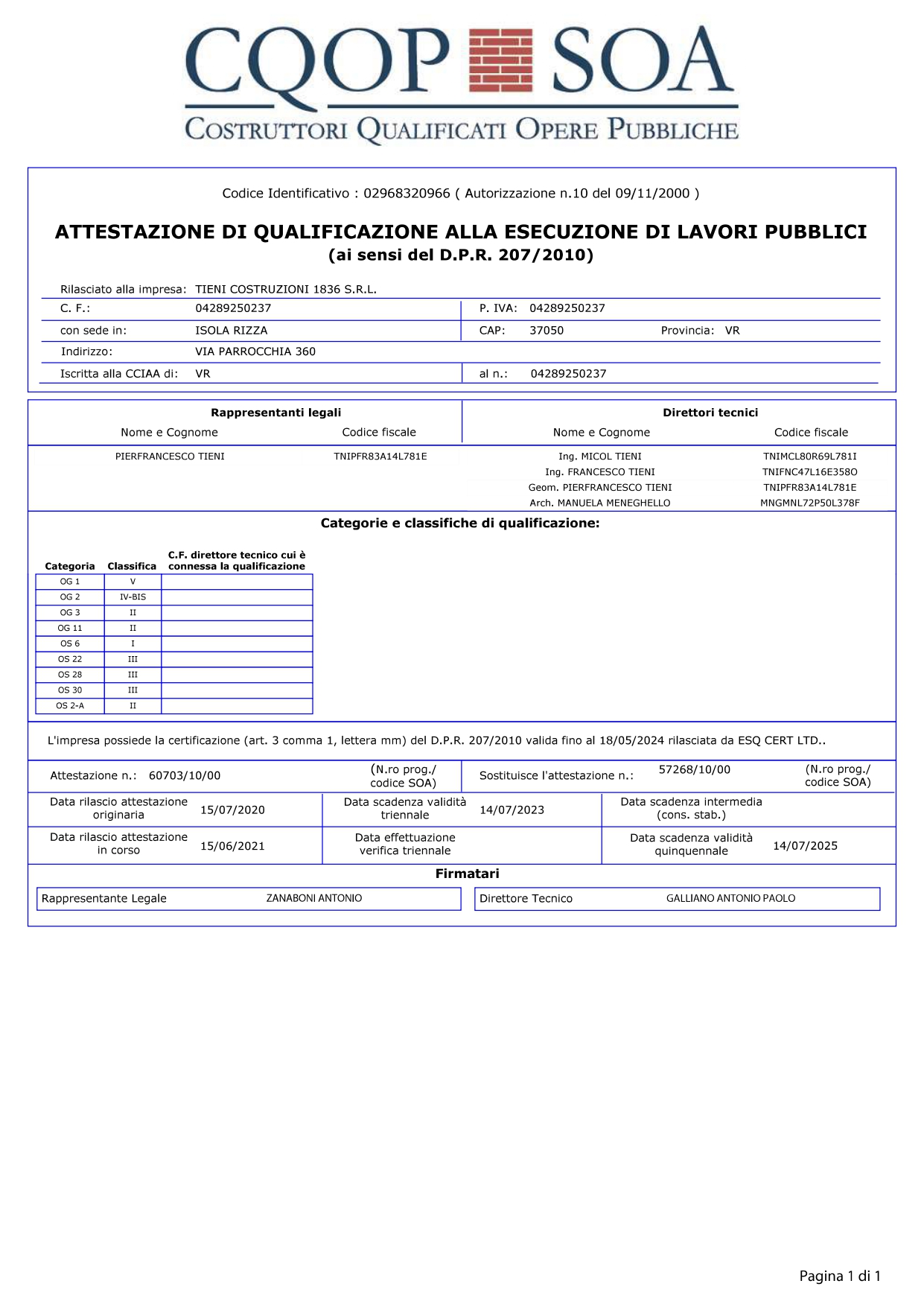 Tieni Costruzioni 1836 |Attestato il nuovo codice degli appalti negli enti locali e nelle società partecipate - Arch. Manuela Meneghello